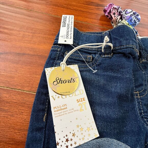 Vigoss Blue Denim Shorts 2t - Picture 4 of 5